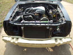 Front fascia removed