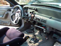 Front fascia removed