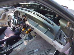 Front fascia removed