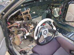 Front fascia removed