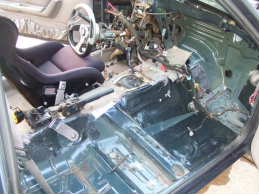 Front fascia removed